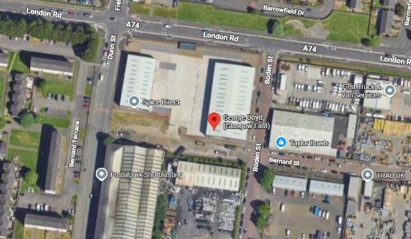 Get directions to the George Boyd Glasgow East branch